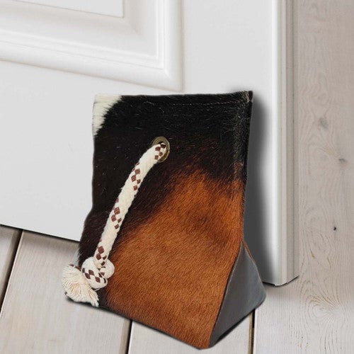 Cowhide Tricolor Door Wedge