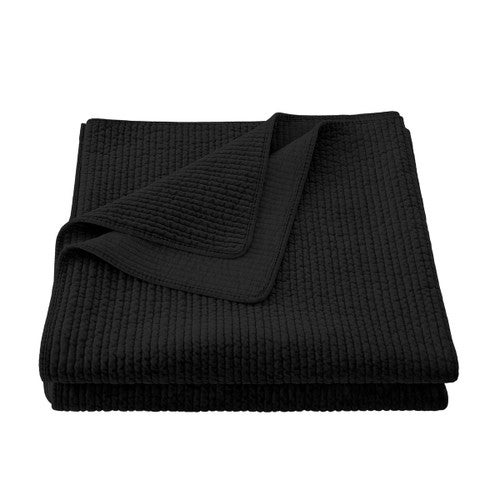 Black Trails Velvet Quilt Set - King