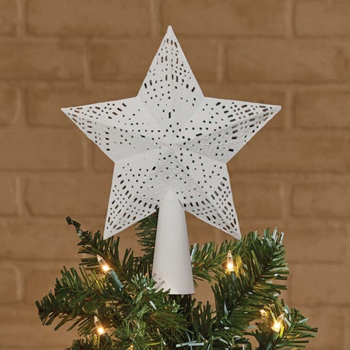 White Star Tree Topper - OUT OF STOCK UNTIL 06/18/2025