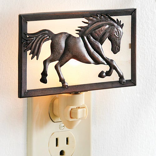 Rustic Galloping Horse Nightlight
