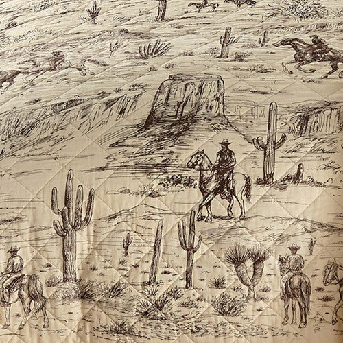 Ranch Hand Toile Western Throw