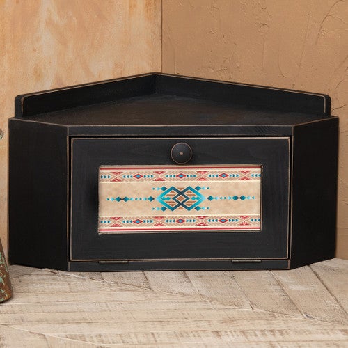 Southwest Aztec Wood Breadbox