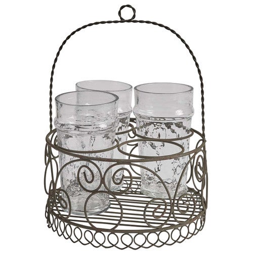 Wire Glass Caddy