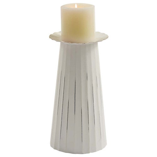 Antiqued Candle Holder - Large