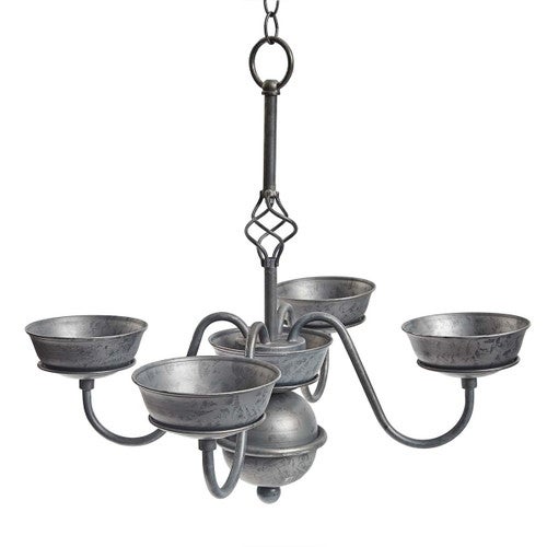 Rustic Metal Hanging Candelabra/Bird Feeder