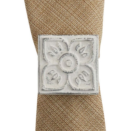 Denise Tile Napkin Rings - Set of 4