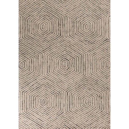 Hexagon Blur Rug - 3 x 5