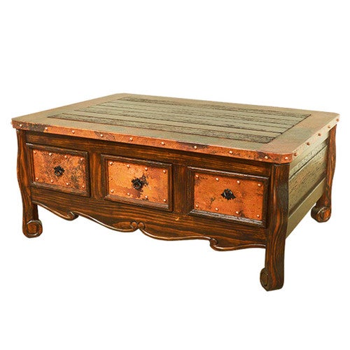 Scrolled & Studded Coffee Table