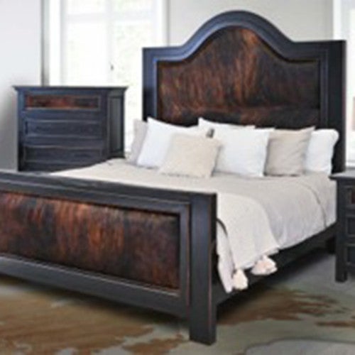 Brindle Cowhide Bed - King