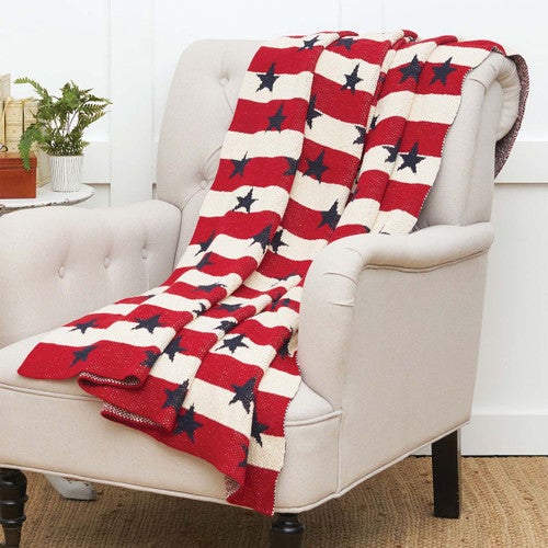 Patriotic Stars Throw