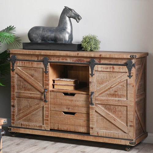 Bradford Open Center Cabinet - Natural Brown