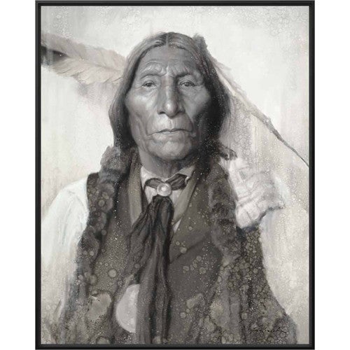Chief Wolf Robe Canvas Print
