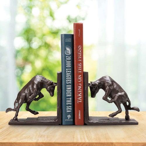 Raging Bull Bookends - Set of 2