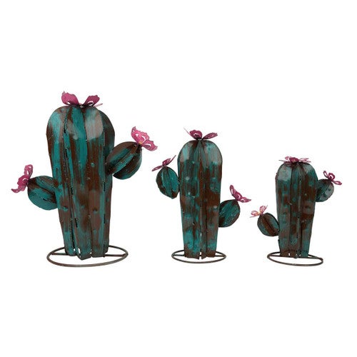 Sedona Saguaro Cactus Sculptures - Set of 3