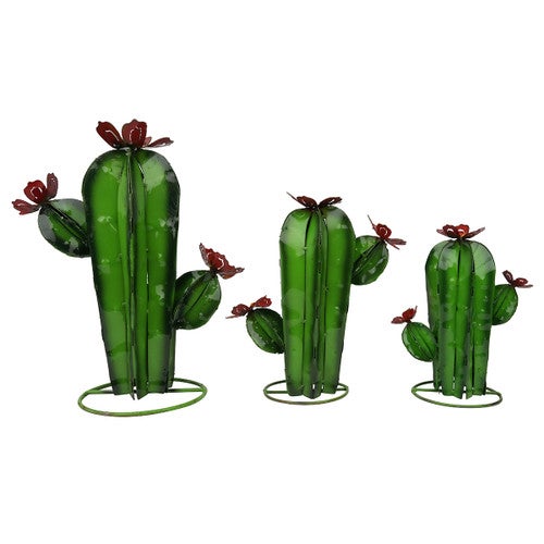 Moab Saguaro Cactus Sculptures - Set of 3