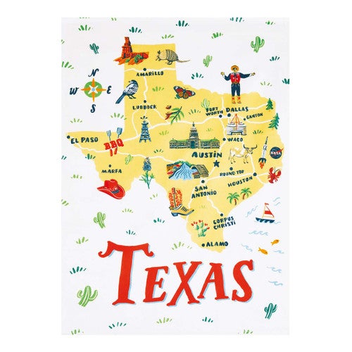Lone Star State Kitchen Towels - Set of 4