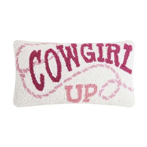 Cowgirl Rodeo Hooked Pillow