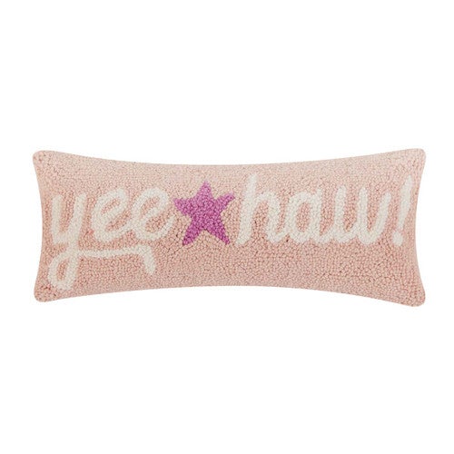 Cowgirl Wild West Hooked Pillow