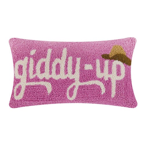 Rustic Cowgirl Ride Hooked Pillow - OUT OF STOCK UNTIL 10/30/2025
