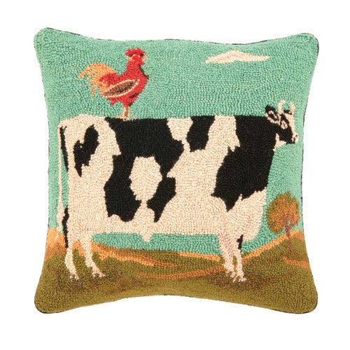 Western Farm Animals Hook Pillow