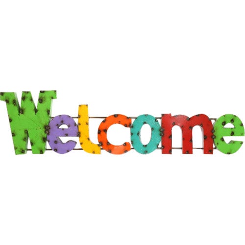 Welcome Handmade Metal Sign