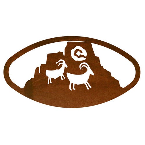 Sunny Goat Metal Wall Art