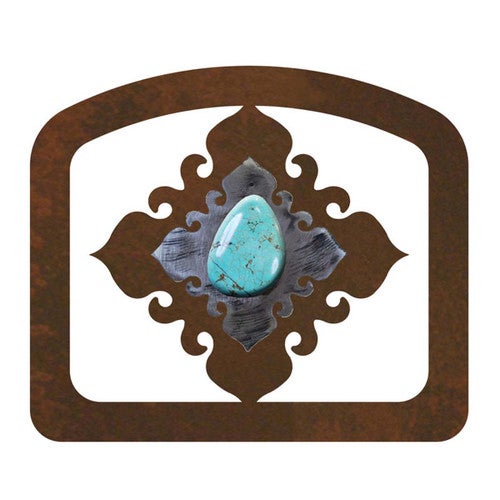 Turquoise Diamond Letter Holder