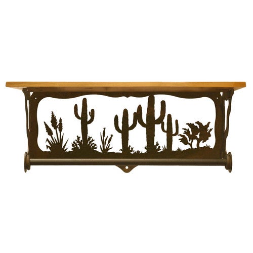 Desert Silhouette Bath Shelf