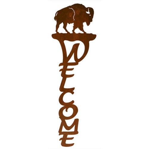 River Bison Welcome Sign