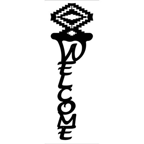 Jagged Diamonds Welcome Sign