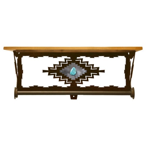 Turquoise Bandit Bath Shelf