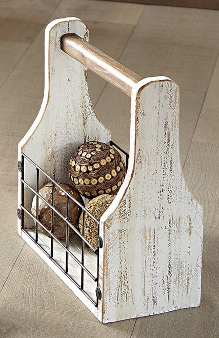 Southwestern Storage Organizer - White - OVERSTOCK