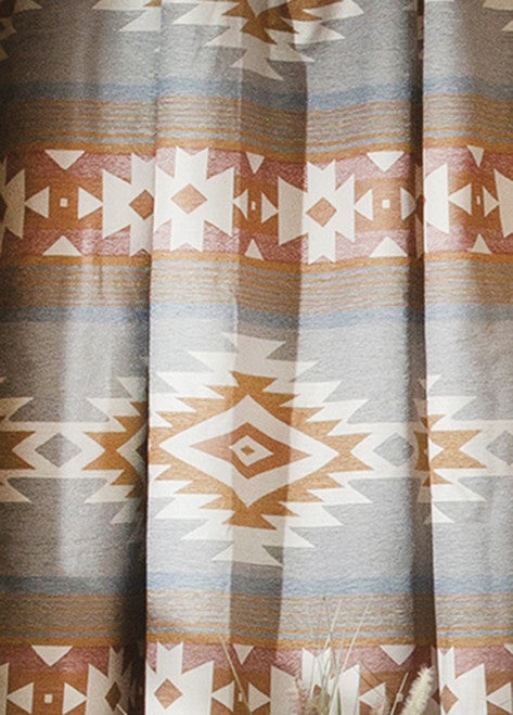 Southwestern Sunset Chenille Shower Curtain