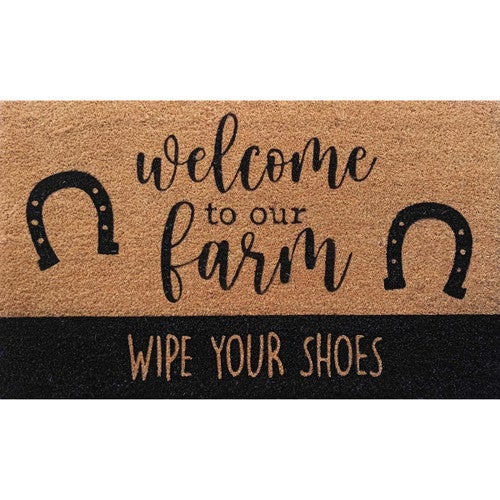 Farmhouse Welcome Coir Mat