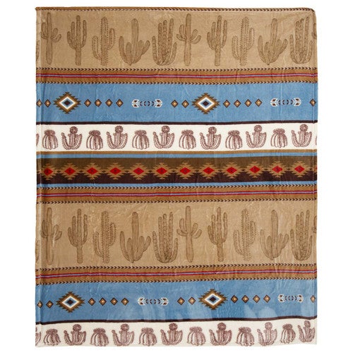 Cactus Horizon Travel Throw