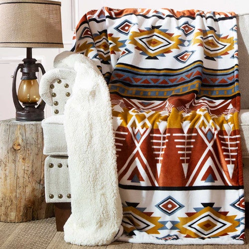 Western Arrow Sherpa Throw