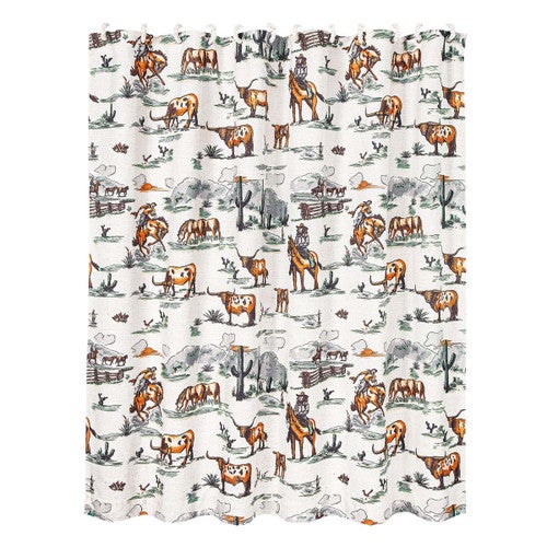 Ranch Days Shower Curtain & Hooks