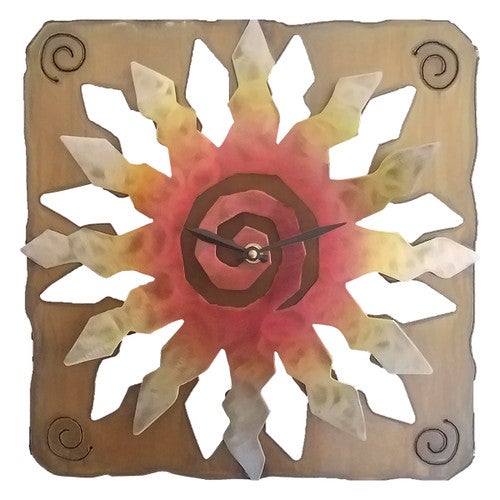 Mojave Sunburst Wall Clock
