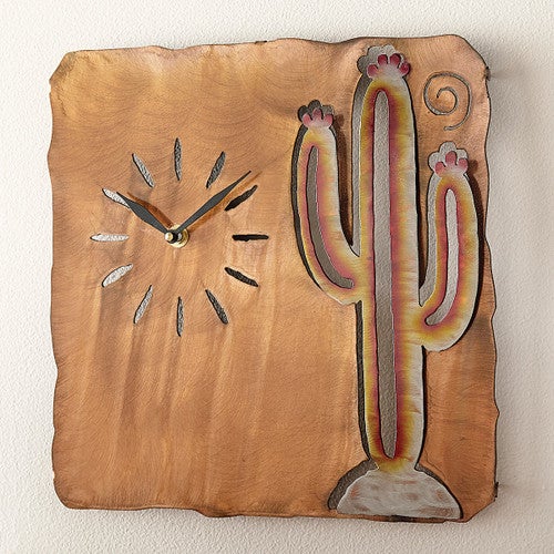 Lone Saguaro Wall Clock