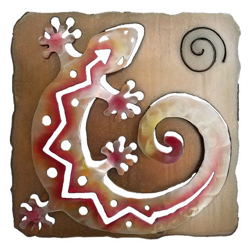 Sun Lizard Square Cutout Wall Art
