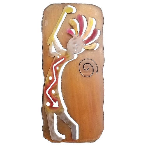 Golfing Kokopelli Rectangular Cutout Wall Art