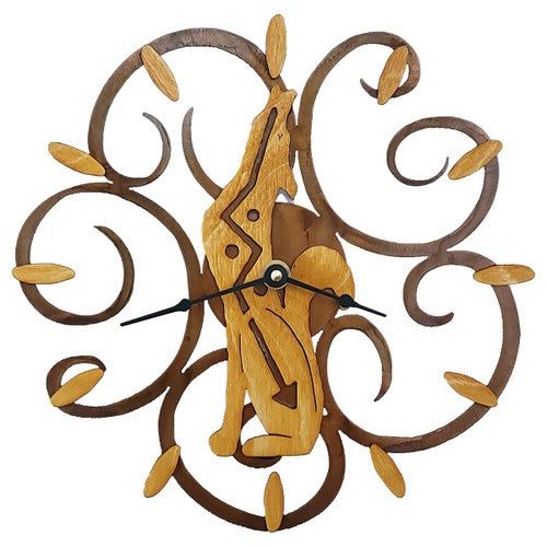 Designer Coyote Wall Clock