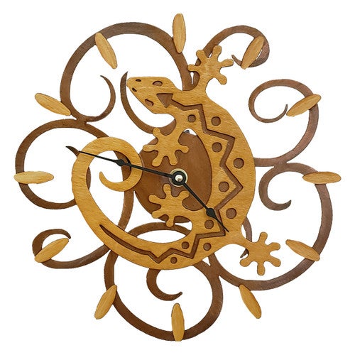 Sun Lizard Wall Clock