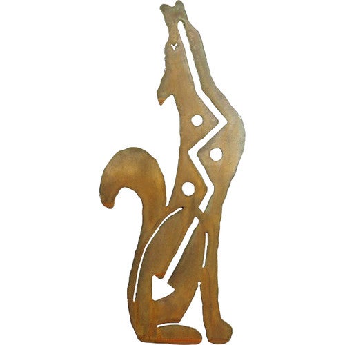 Coyote Howl Right Facing Cutout Wall Art