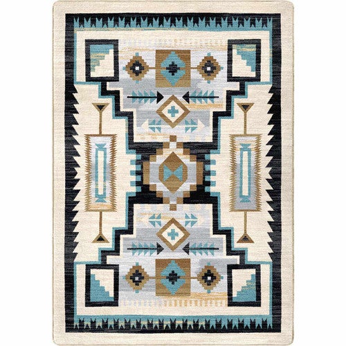 Crosswinds Turquoise Rug - 8 x 11