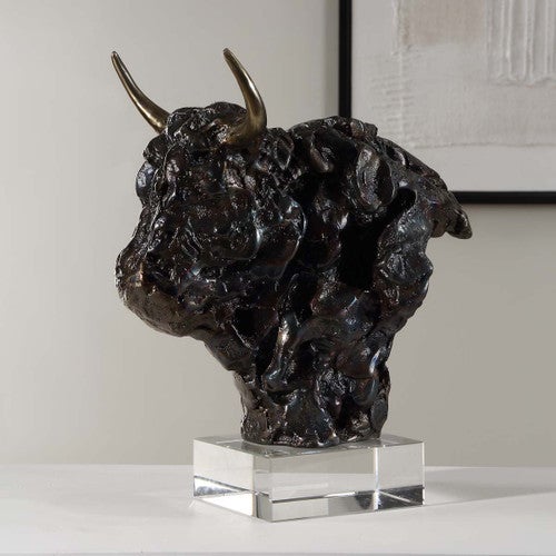 Stony Buffalo Bust