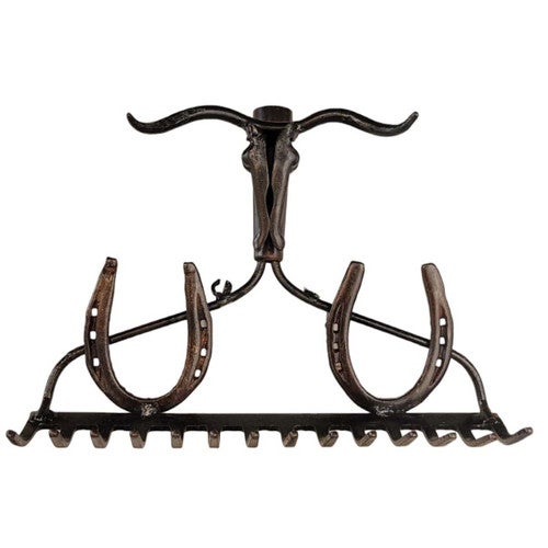 Longhorn & Horseshoe Key Holder