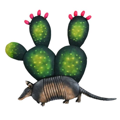 Desert Armadillo Metal Wall Art