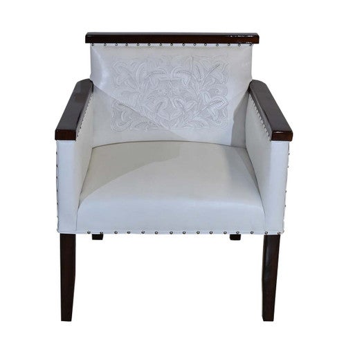 Rustic Saloon Chair - White