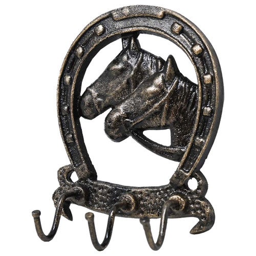 Double Horses Key Holder